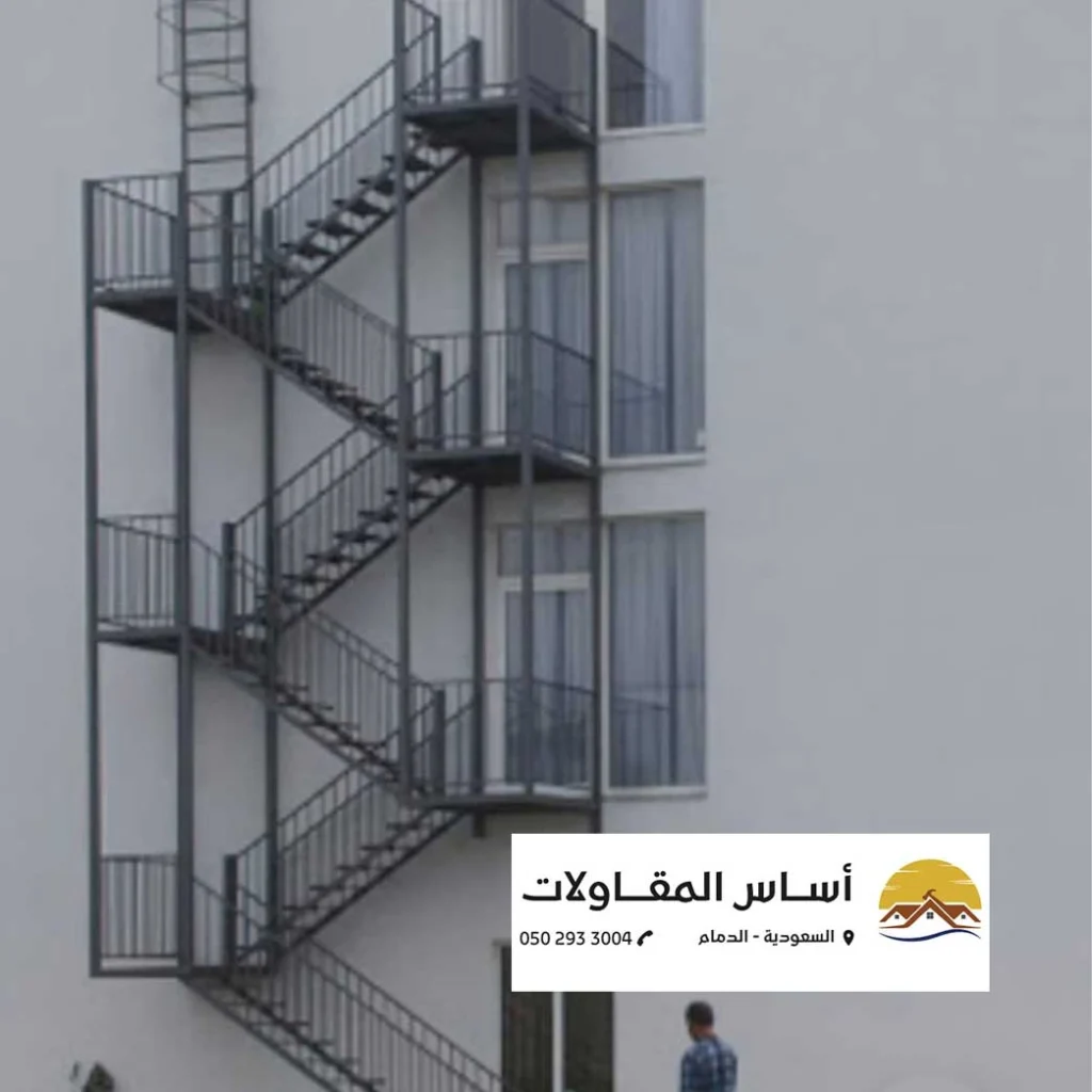 تصاميم درج حديد داخلية وخارجية في الدمام.